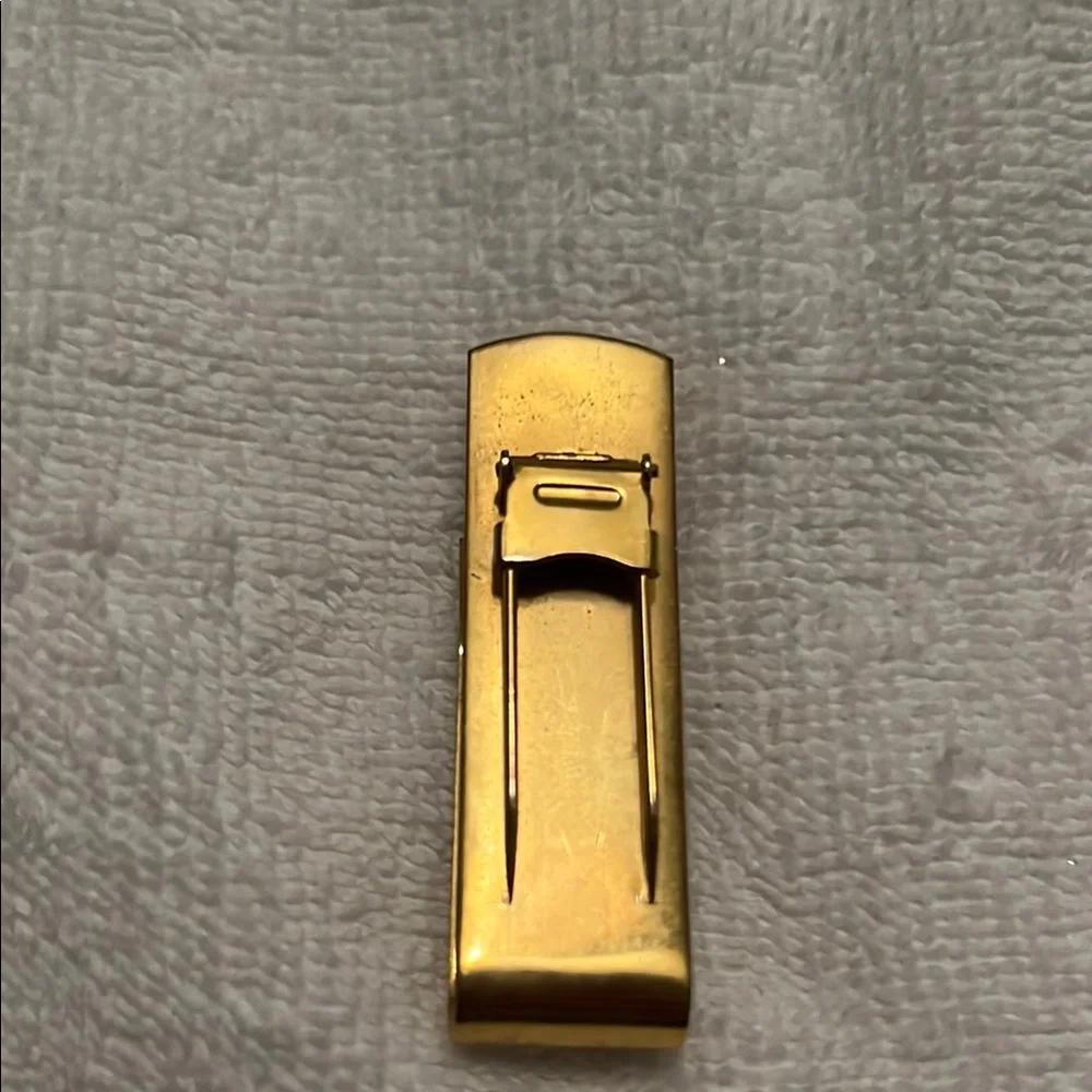 Sleek Gold Money Clip with Minimalist Design
